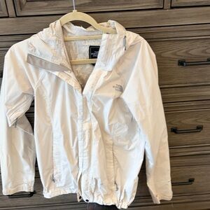 The North Face Cream rain Jacket